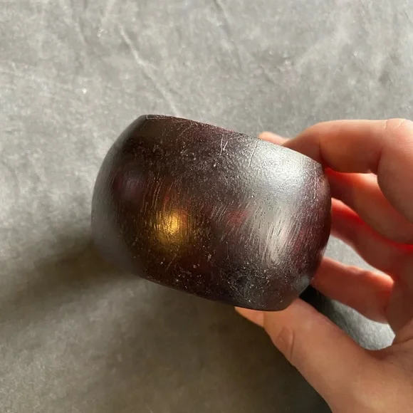 Chunky wood bracelet - Picture 3 of 3